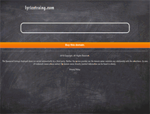 Tablet Screenshot of lyricstraing.com